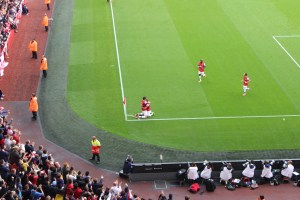 goal of season celebration